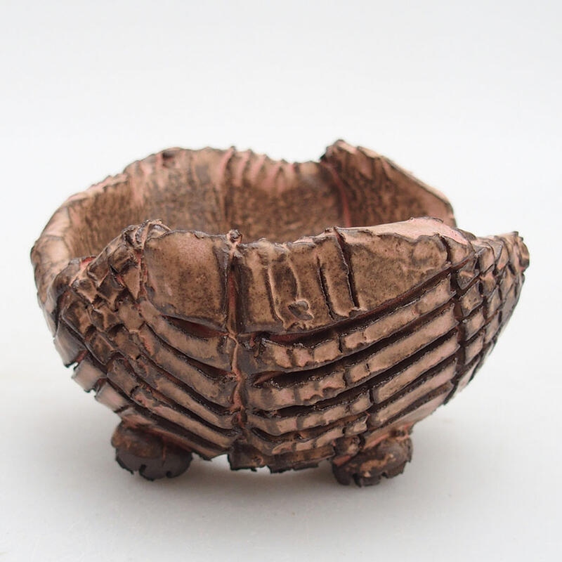Keramická Skořápka  9 x 9 x 6 cm , barva růžová