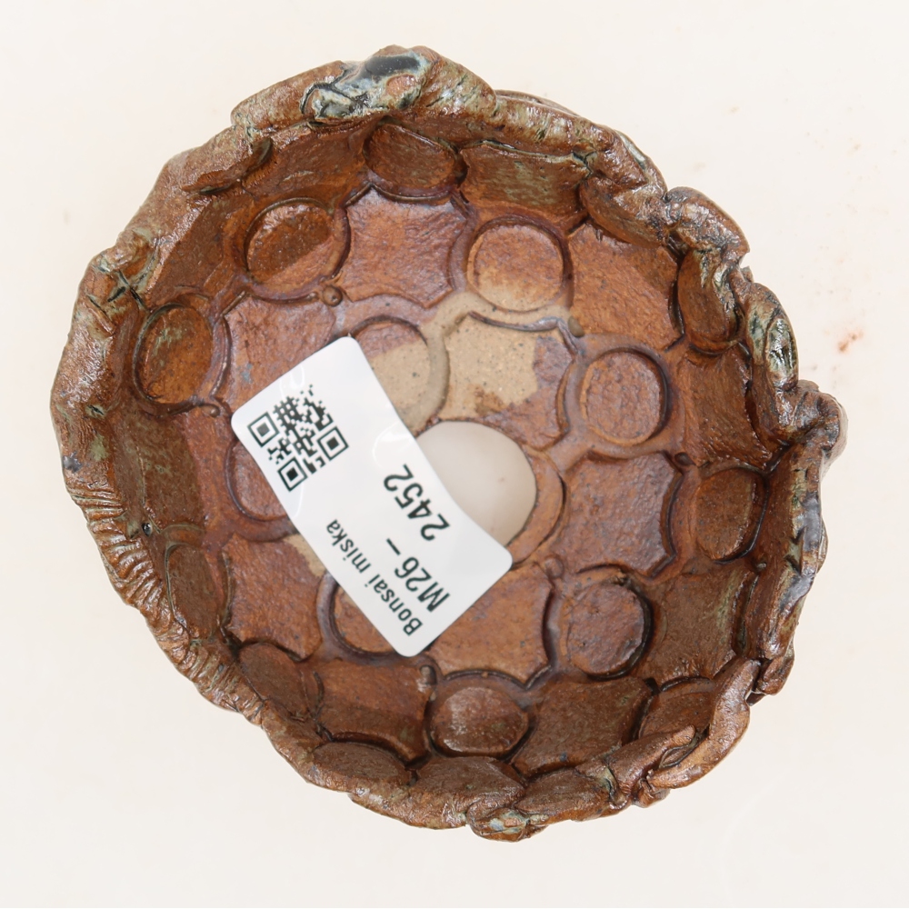 Keramická Skořápka  9 x 8 x 5 cm , barva hnědozelená