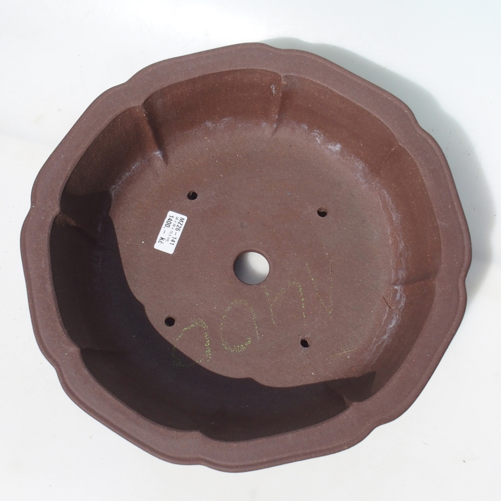 Bonsai miska 38 x 38 x 10,5 cm berva hnědá