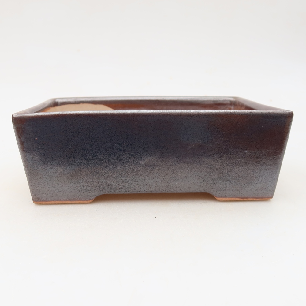 Keramická bonsai miska 16 x 11,5 x 5,5 cm, barva hnědá