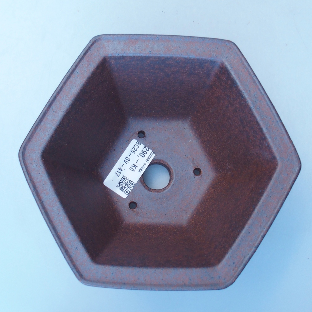 Miska 17 x 15 x 9,5 cm barva hnědá