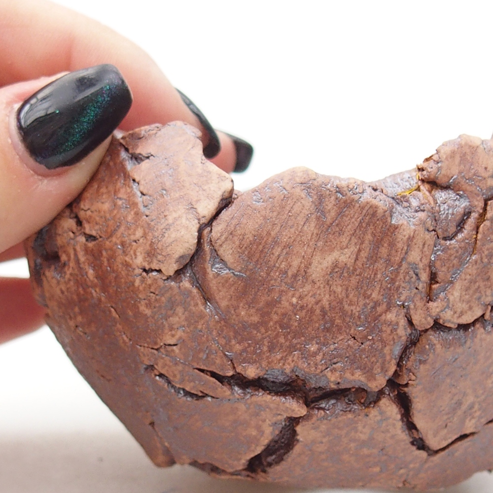 Keramická Skořápka 9 x 9 x 5,5 cm , barva hnědá