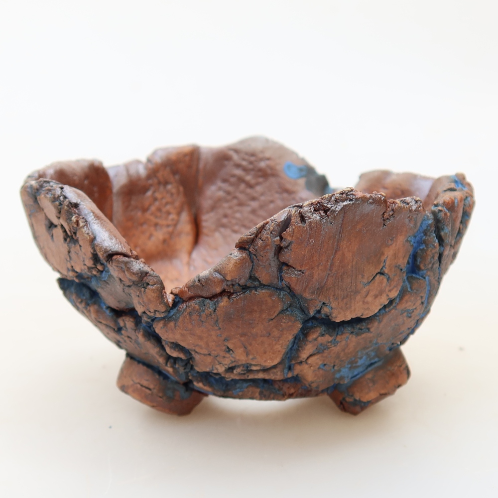 Keramická Skořápka 9 x 8,5 x 5 cm , barva modrá