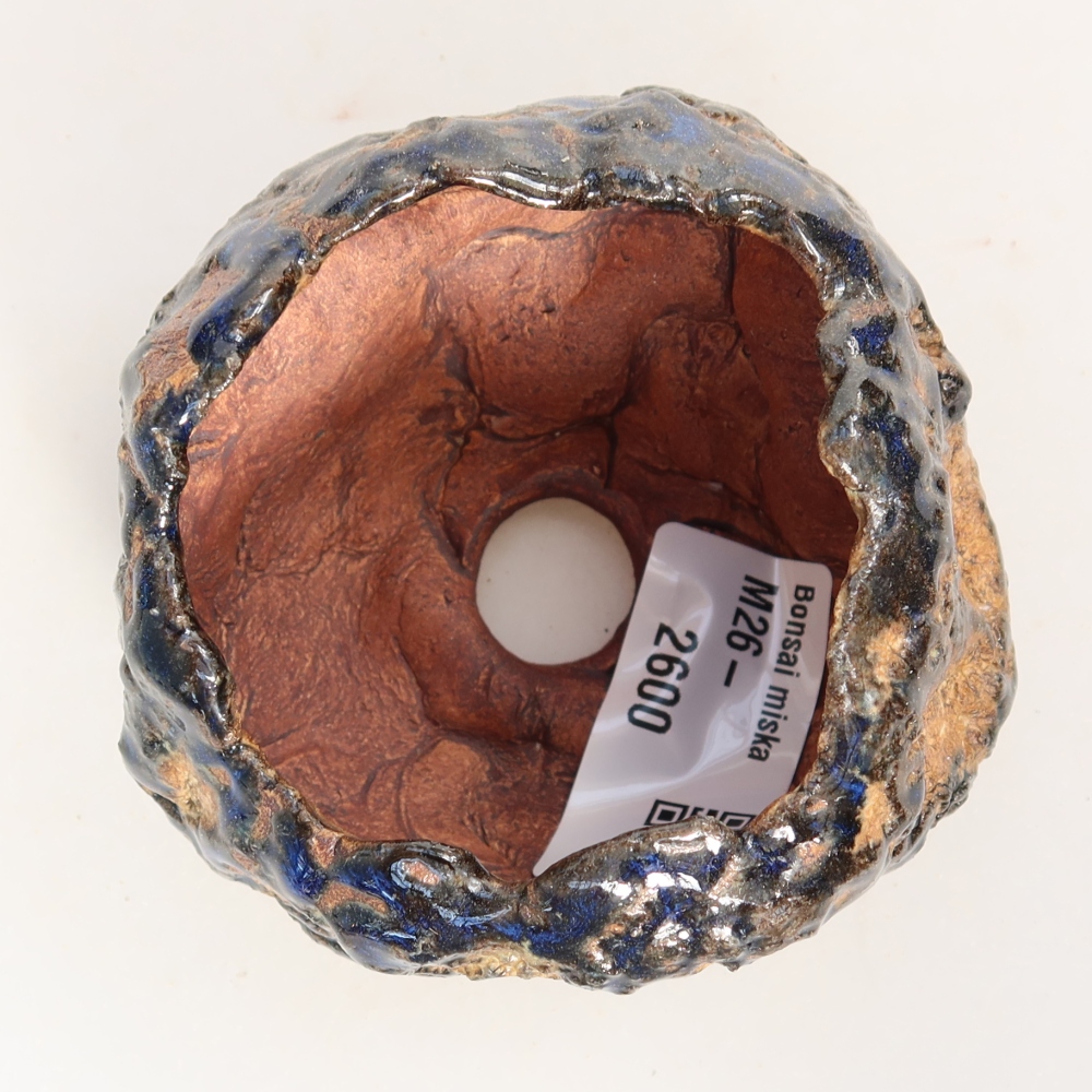 Keramická Skořápka  7 x 7 x 5,5 cm , barva modrohnědá