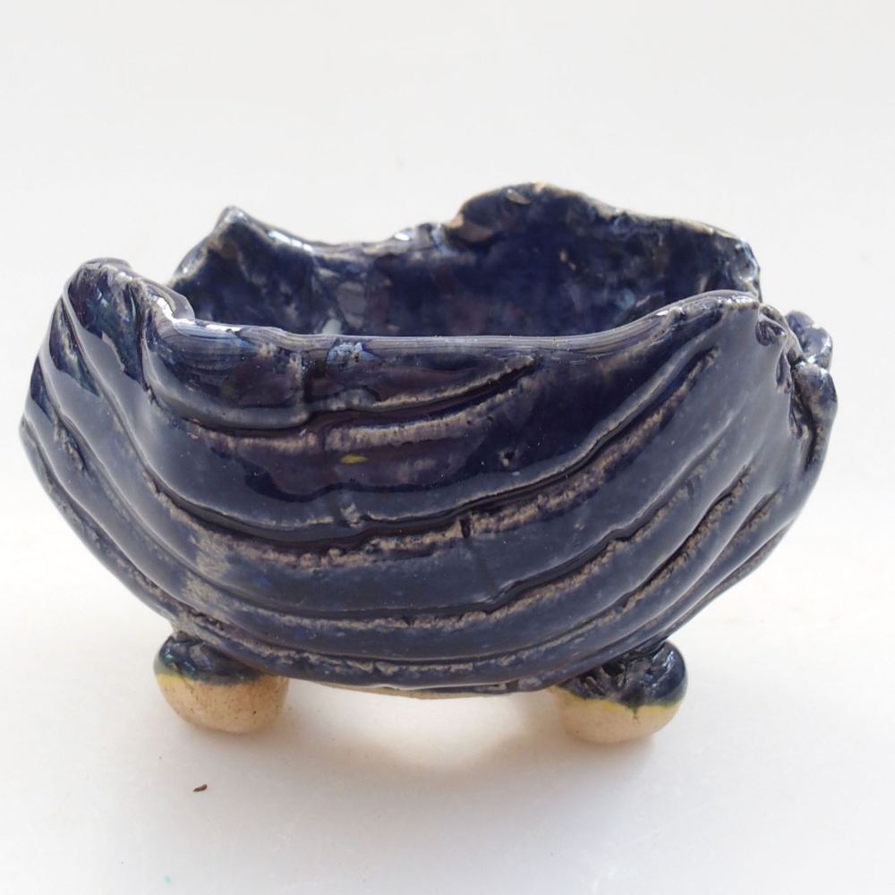 Keramická Skořápka  7,5 x 7 x 5 cm , barva modrá