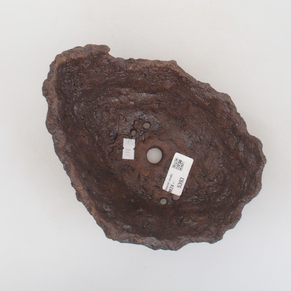 Keramická Skořápka  17 x 14 x 14,5 cm , barva hnědá