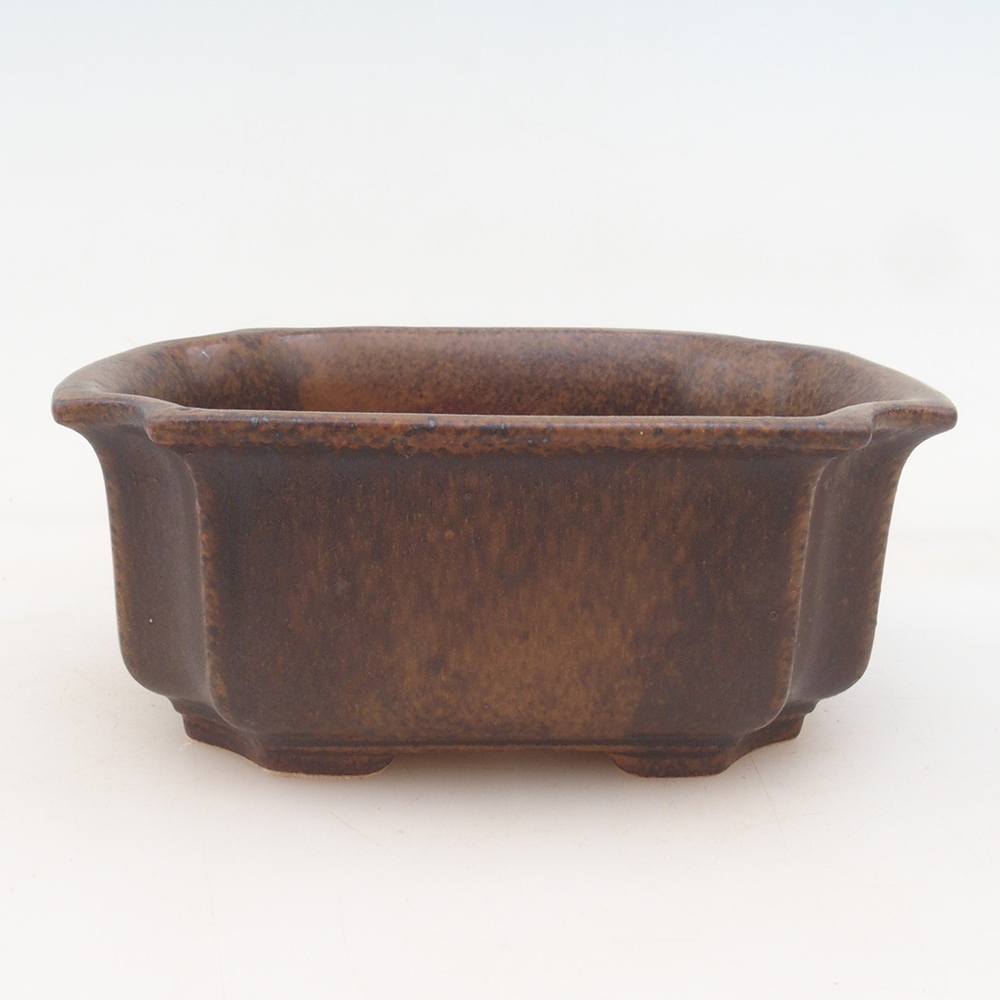 Bonsai miska + podmiska H01 - hnědá