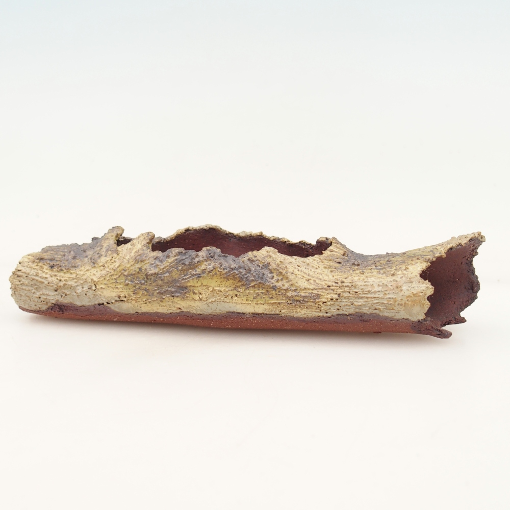 Keramická Skořápka  15 x 4,5 x 3 cm , barva žlutá
