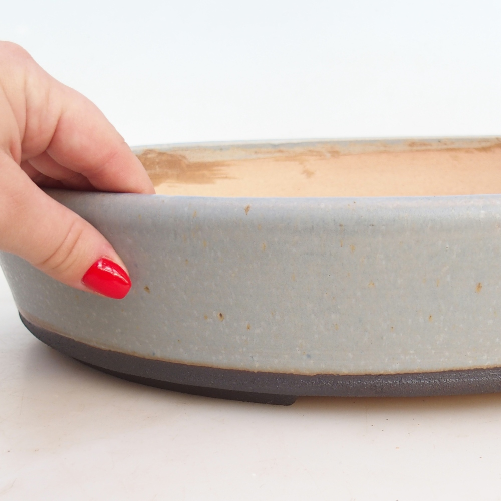 Bonsai miska 38,5 x 30,5 x 7 cm , barva modrá