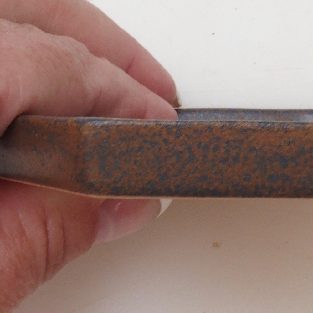 Bonsai podmiska šestihran D3 - 11 x 9,5 x 1 cm - hnědá