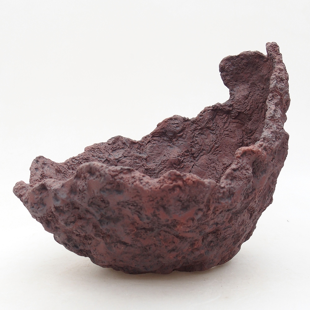 Keramická Skořápka  20 x 19 x 17 cm , barva hnědá