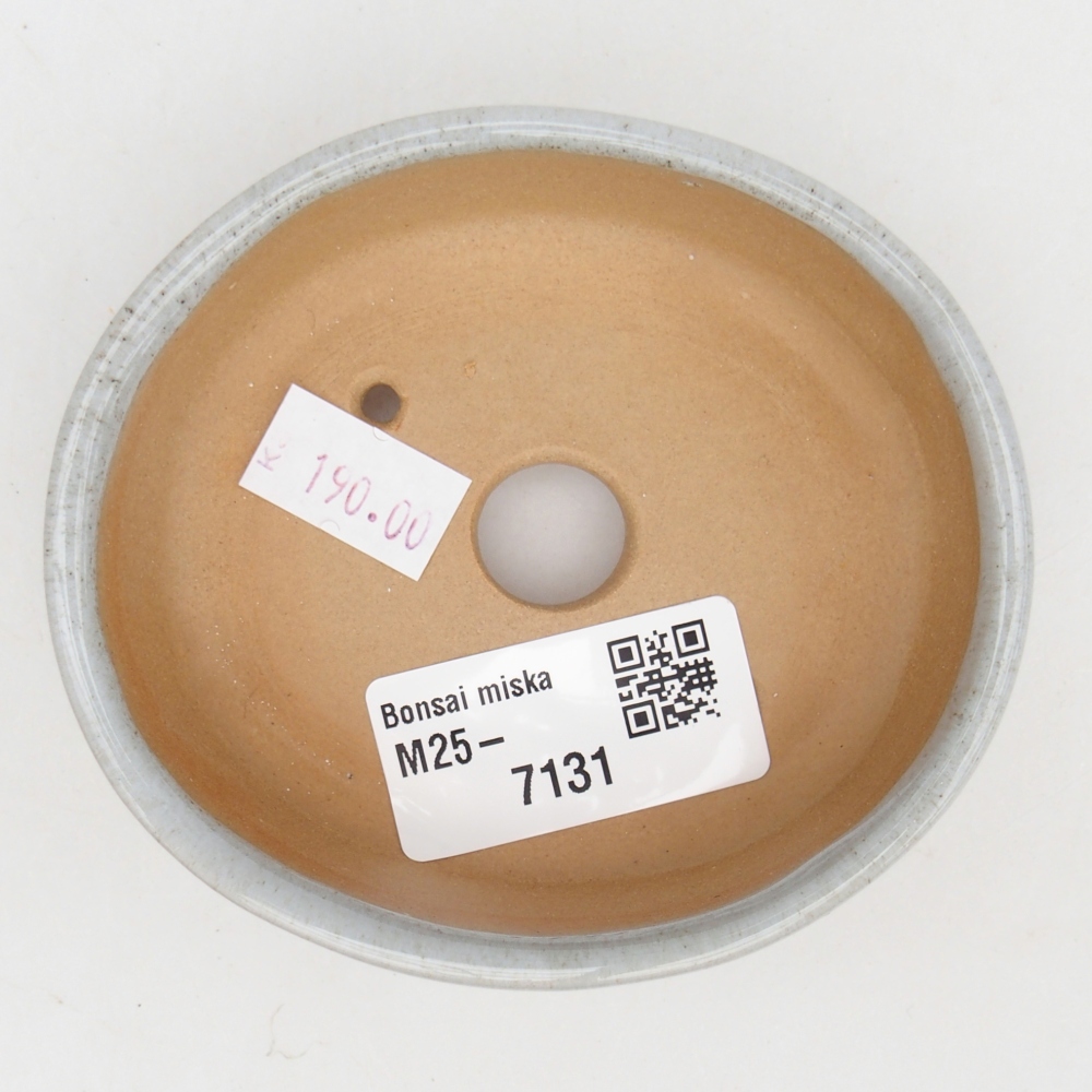 Keramická bonsai miska 9,5 x 8 x 3 cm, barva šedá