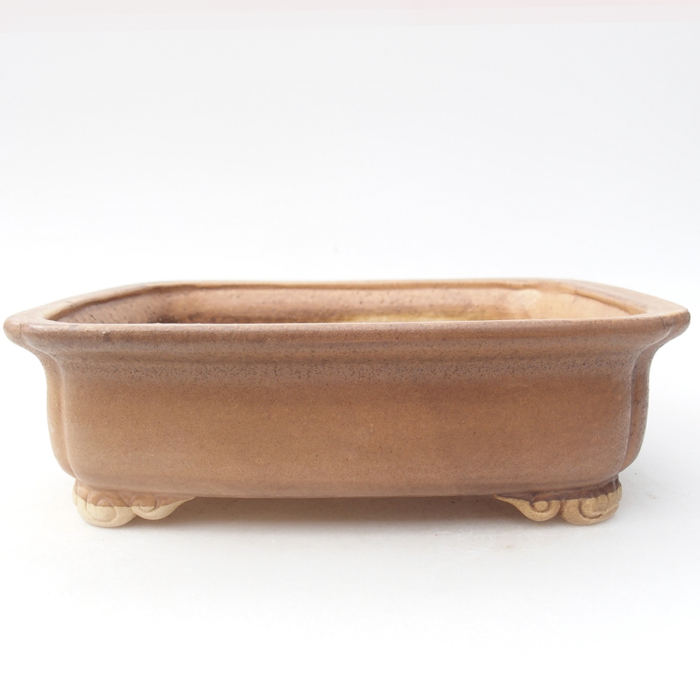 Keramická bonsai miska 19,5 x 17 x 5,5 cm, barva růžová