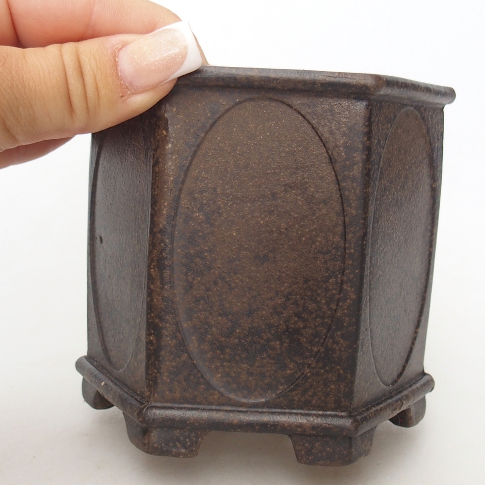 Miska 10 x 9 x 9,5 cm barva hnědookrová