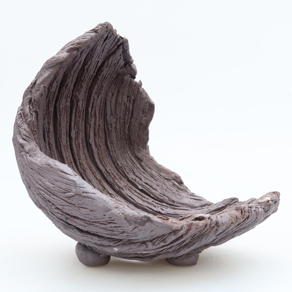 Keramická Skořápka  13,5 x 12,5 x 14 cm , barva hnědá