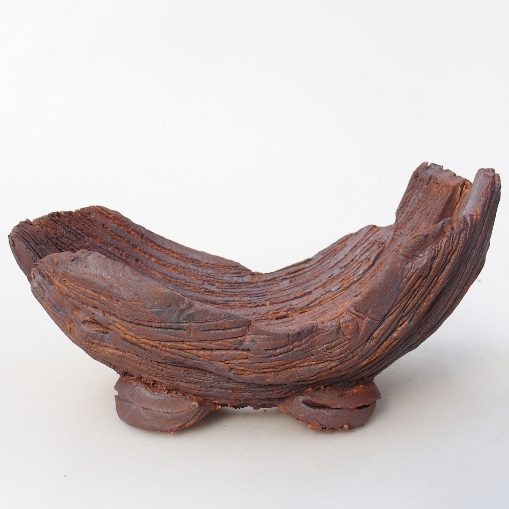 Keramická Skořápka 16 x 10,5 x 8,5 cm , barva hnědá