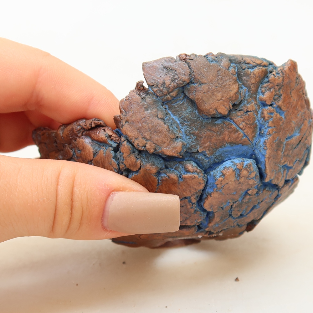 Keramická Skořápka 9 x 9 x 4 cm , barva modrá