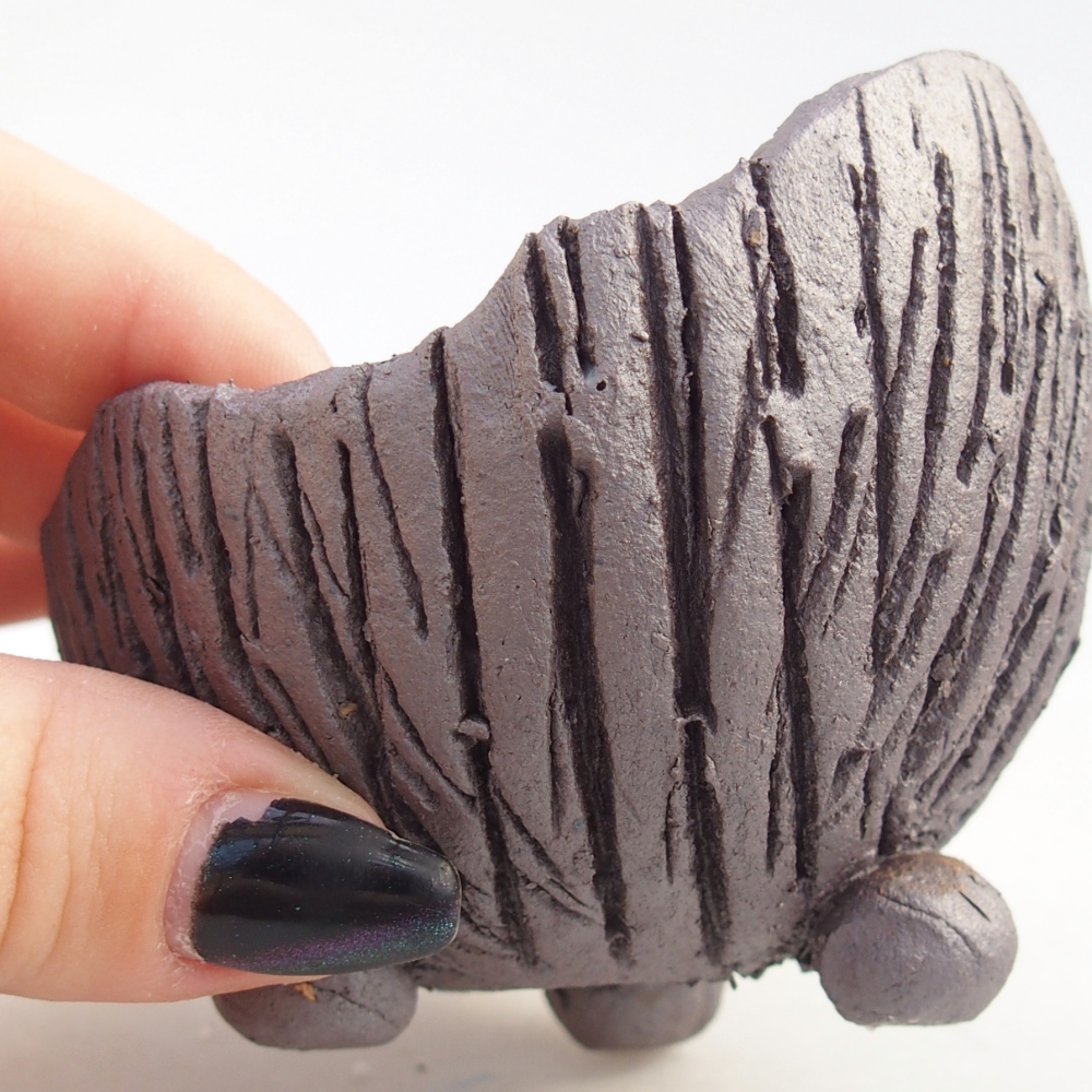 Keramická Skořápka 8,5 x 8 x 6,5 cm , barva kovová