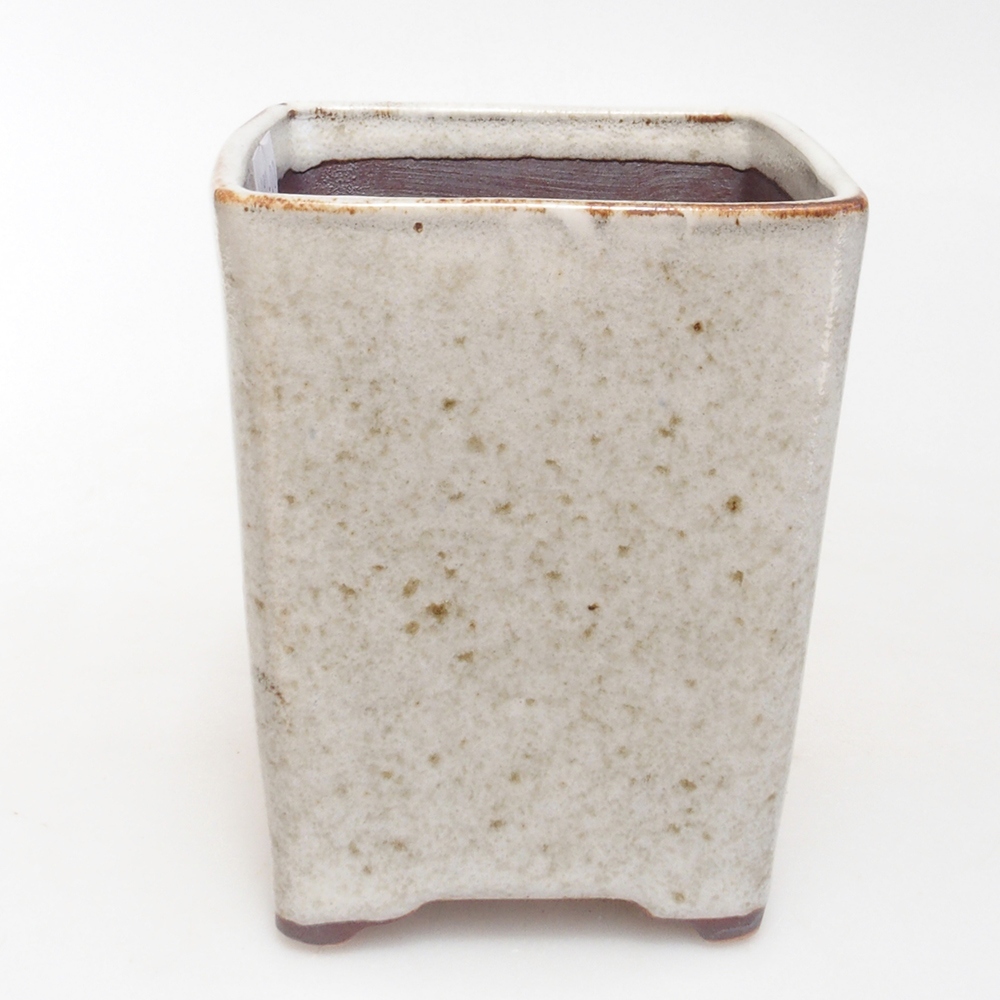 Keramická bonsai miska 8,5 x 8,5 x 11 cm, barva bílá