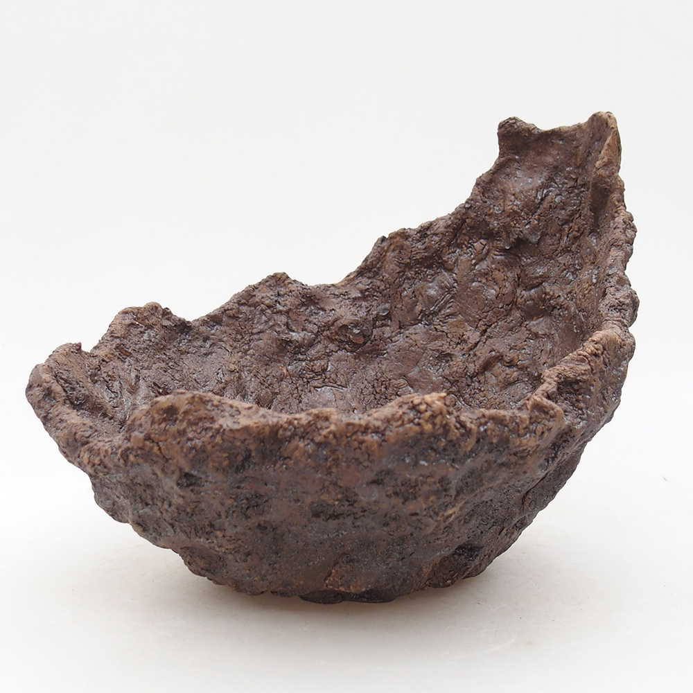 Keramická Skořápka  18 x 17,5 x 16 cm , barva hnědá