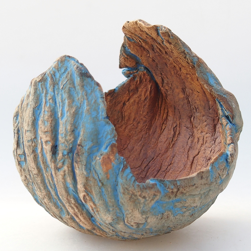 Keramická Skořápka 10 x 8,5 x 10 cm , barva žlutá