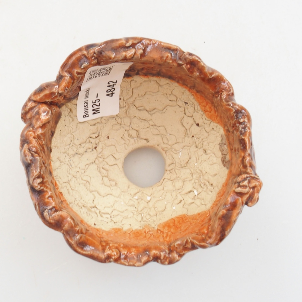 Keramická Skořápka  8 x 7,5 x 6 cm , barva hnědá