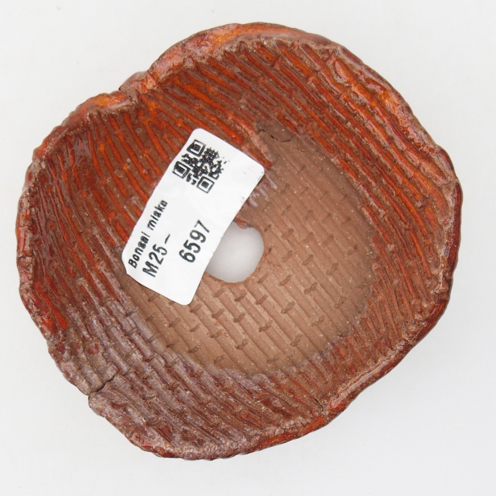 Keramická Skořápka  9 x 9 x 5 cm , barva oranžová