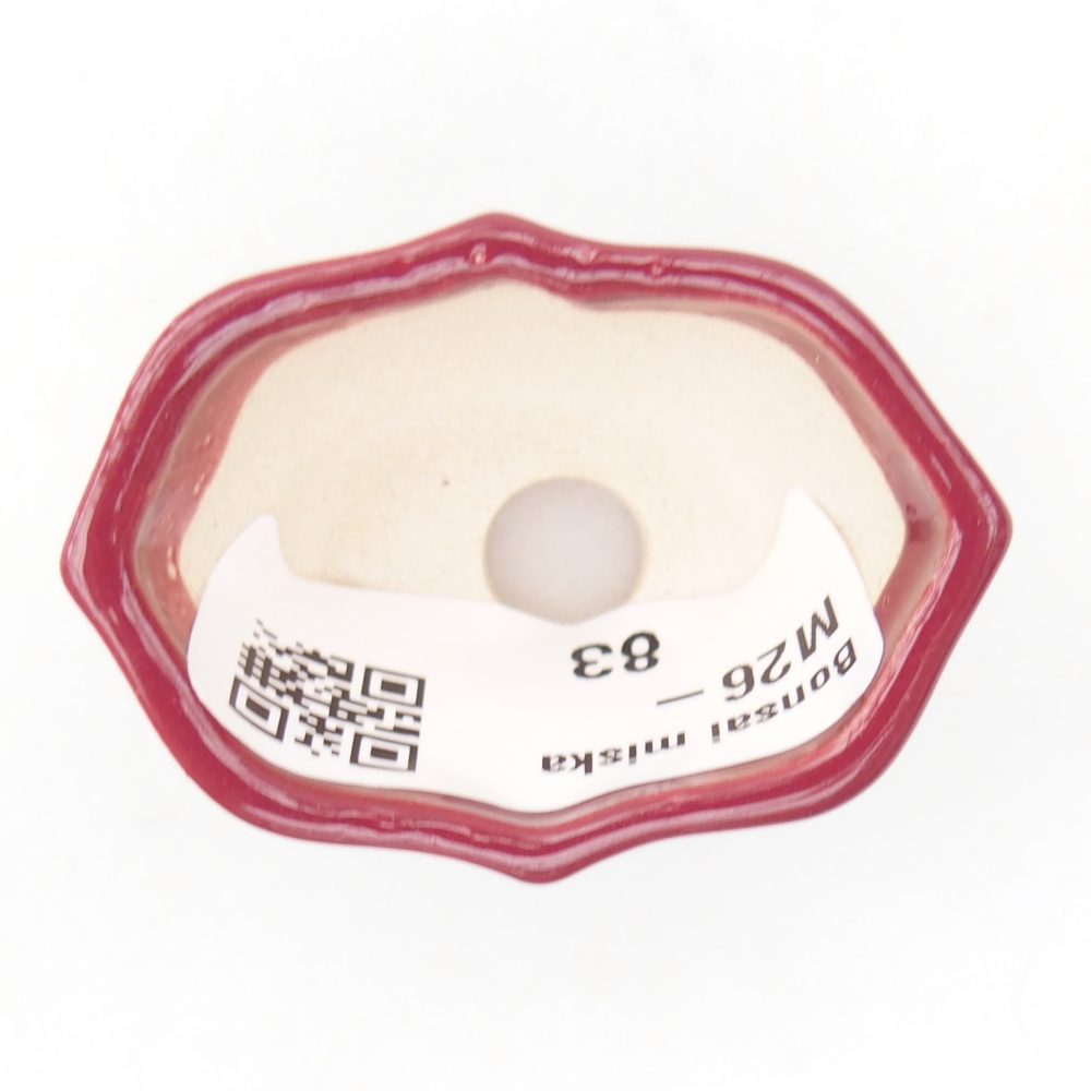 Mini bonsai miska 4,5 x 3 x 2,5 cm, barva vínová