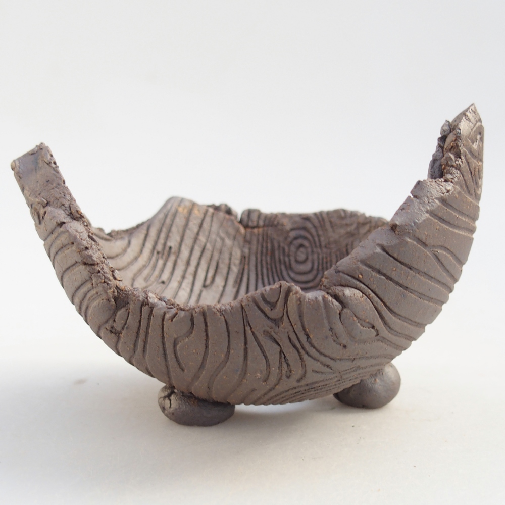 Keramická Skořápka 10 x 10 x 7,5 cm , barva kovová