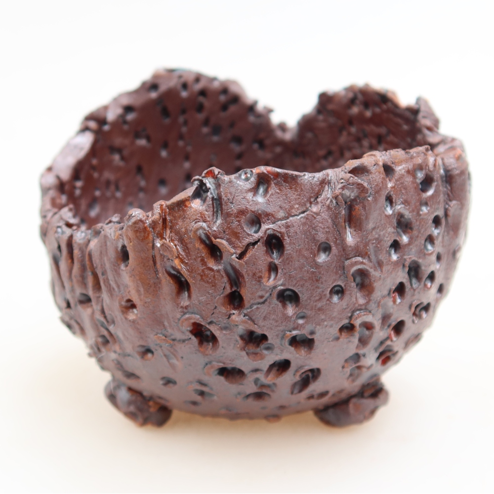 Keramická Skořápka  9,5 x 8,5 x 8 cm , barva kovová