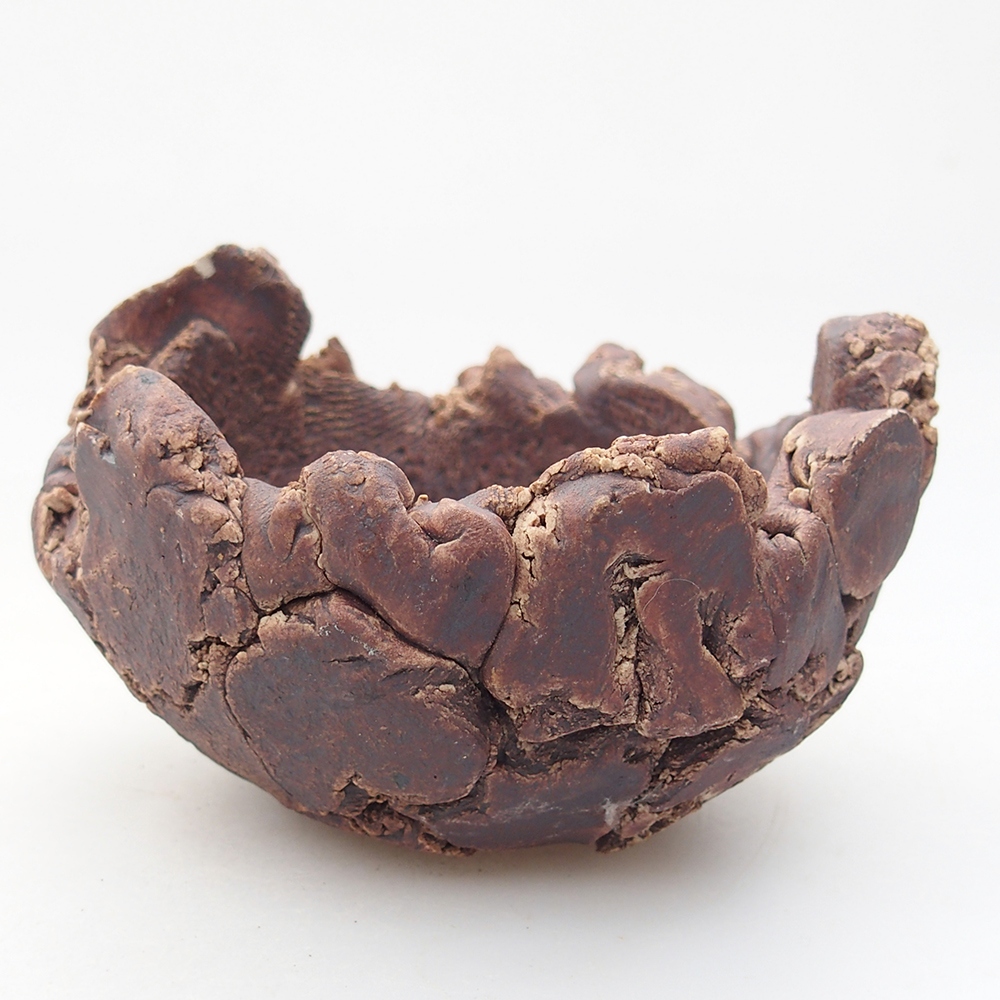 Keramická Skořápka  9 x 9 x 6 cm , barva hnědá