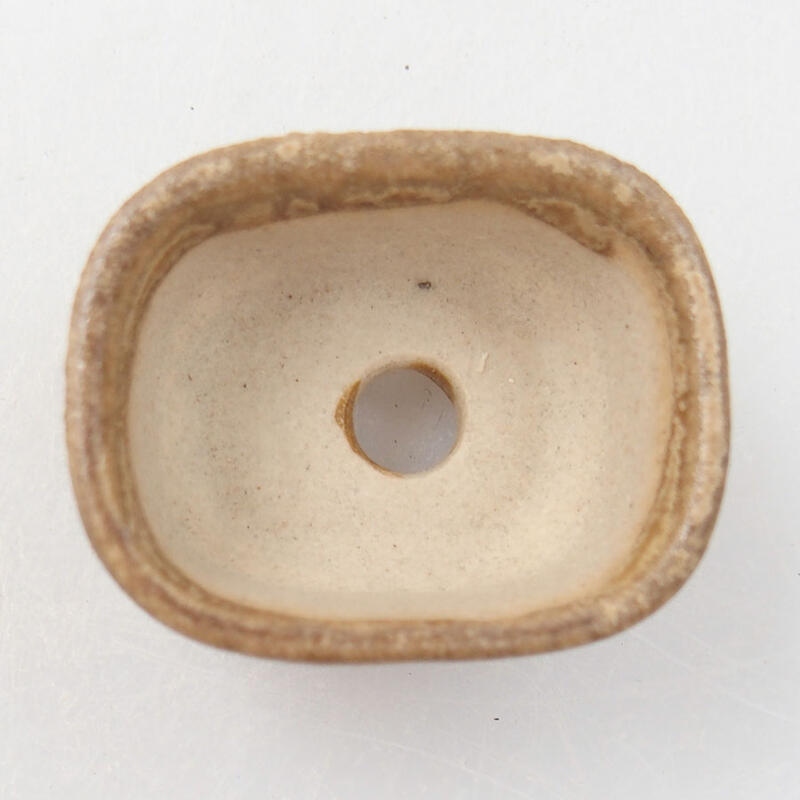 Mini bonsai miska 3,5 x 2 x 2 cm, barva hnědá