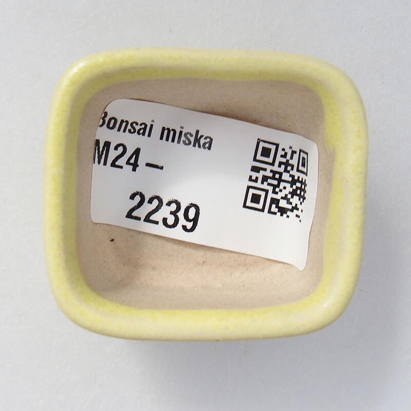 Mini bonsai miska 4 x 3,5 x 2 cm, barva žlutá