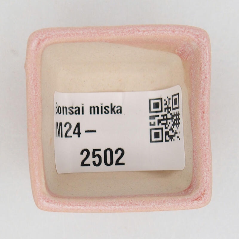 Mini bonsai miska 4 x 4 x 2,5 cm, barva růžová