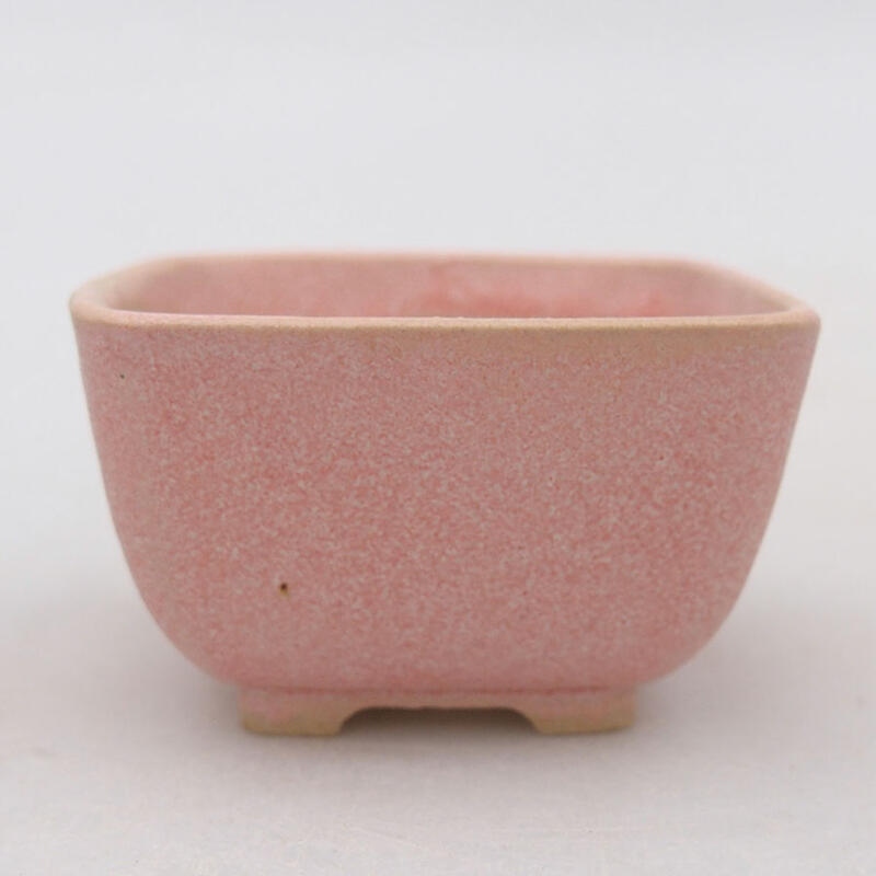 Mini bonsai miska 5 x 5 x 3 cm, barva růžová