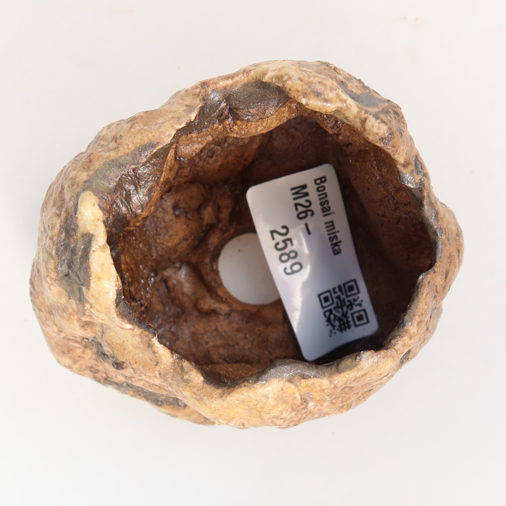 Keramická Skořápka  7 x 6 x 6 cm , barva hnědá