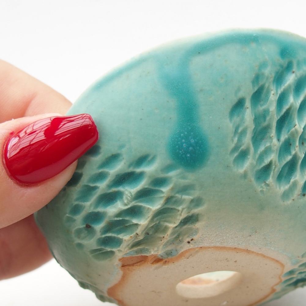 Keramická Skořápka  8,5 x 8 x 4,5 cm , barva modrá