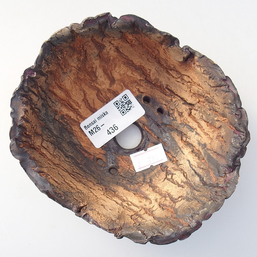 Keramická Skořápka 13 x 12,5 x 7 cm , barva fialová