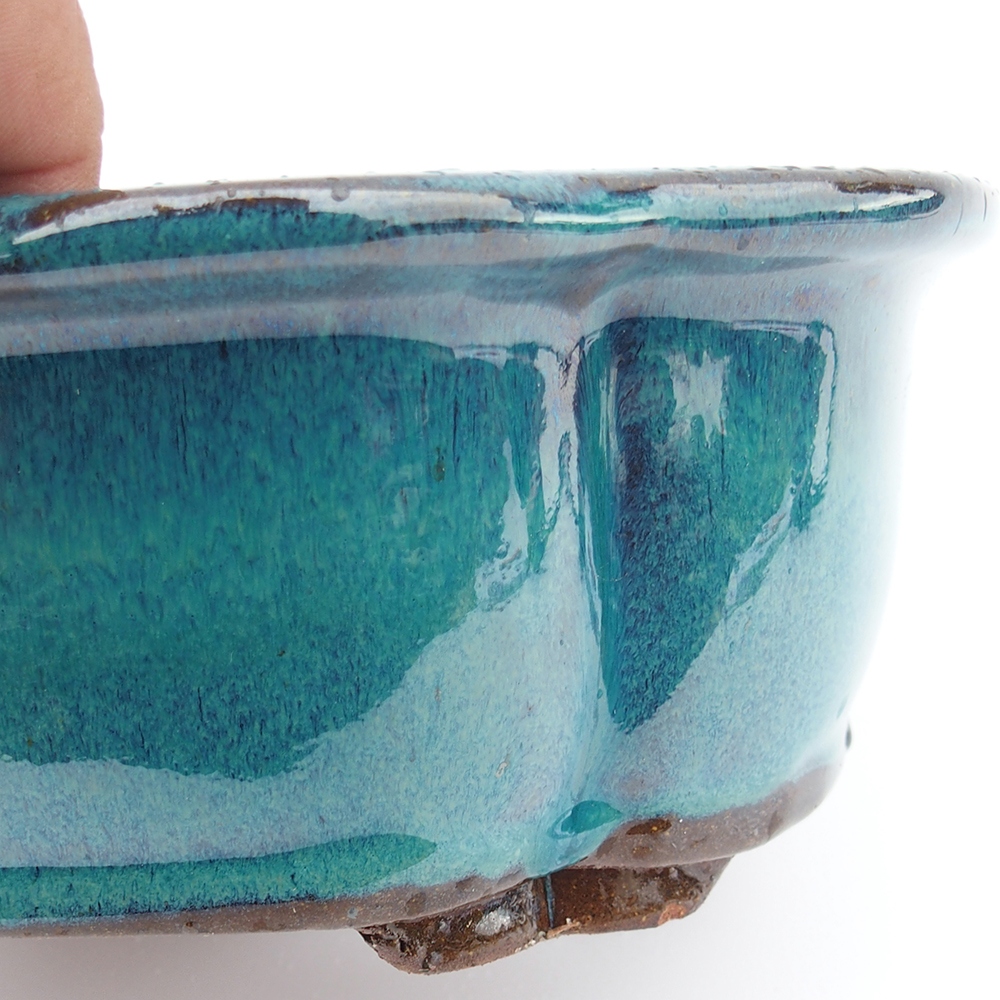 Miska 26 x 20 x 8,5 cm barva modrozelená