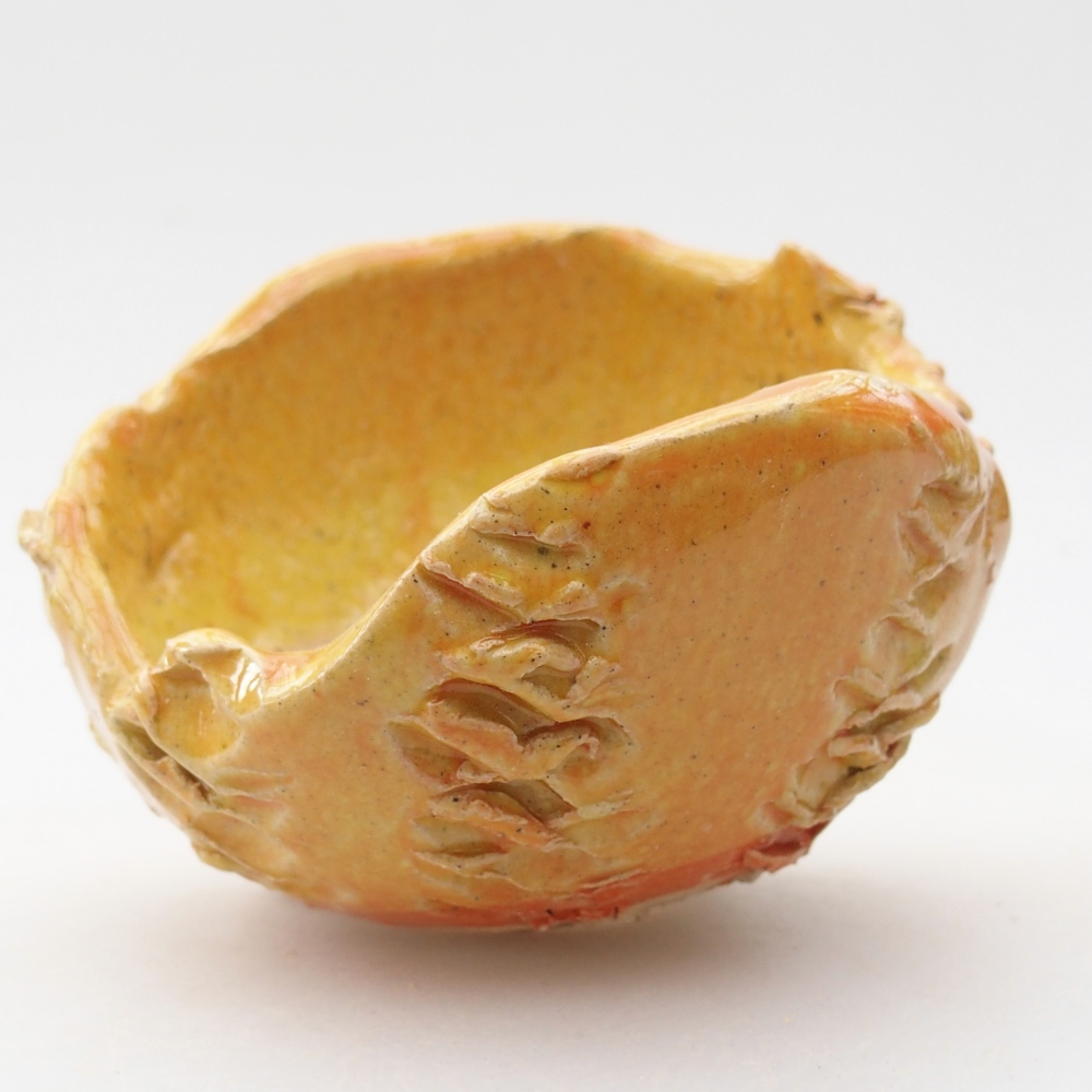 Keramická Skořápka  8,5 x 8,5 x 6 cm , barva žlutá
