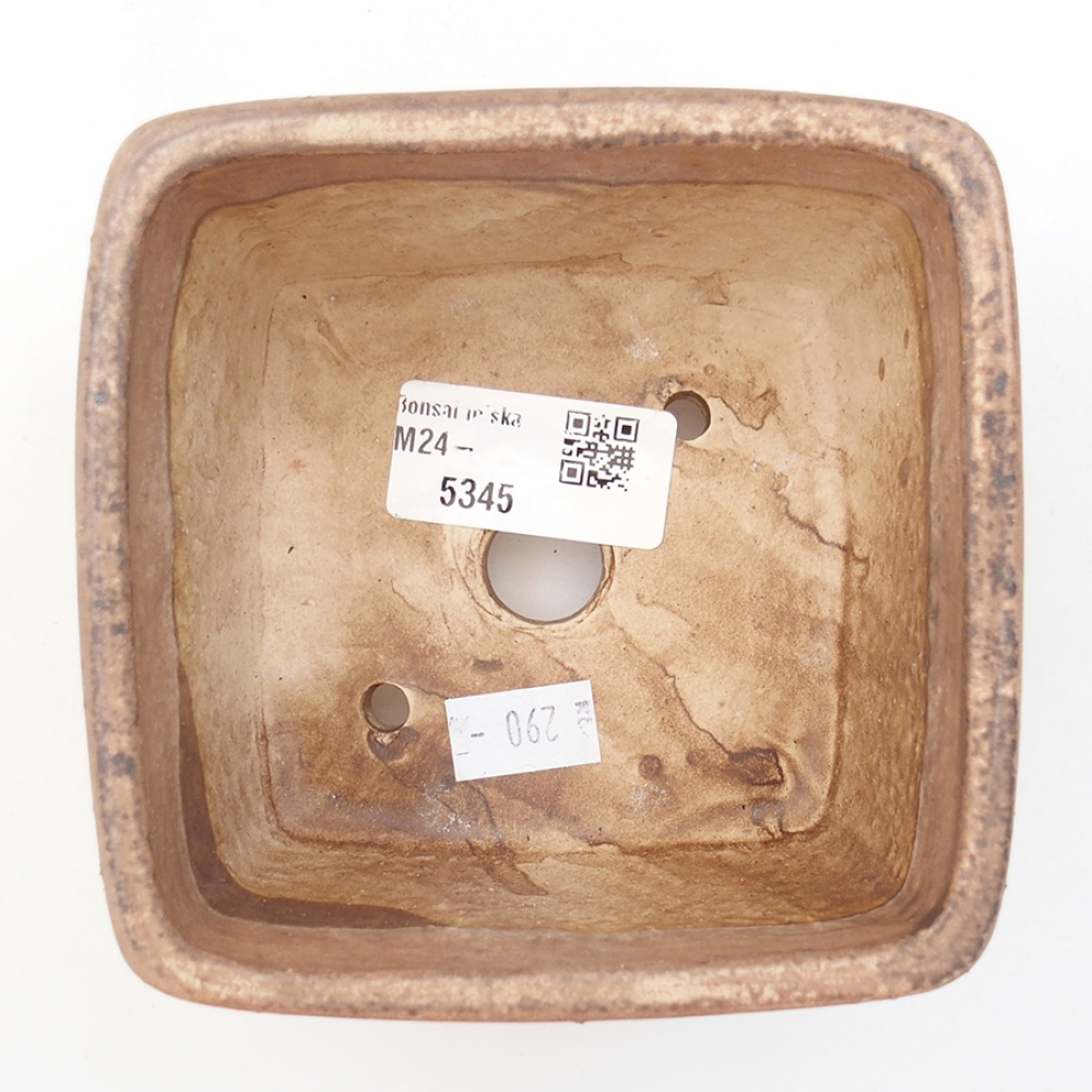 Keramická bonsai miska 10,5 x 10,5 x 7 cm, barva růžová