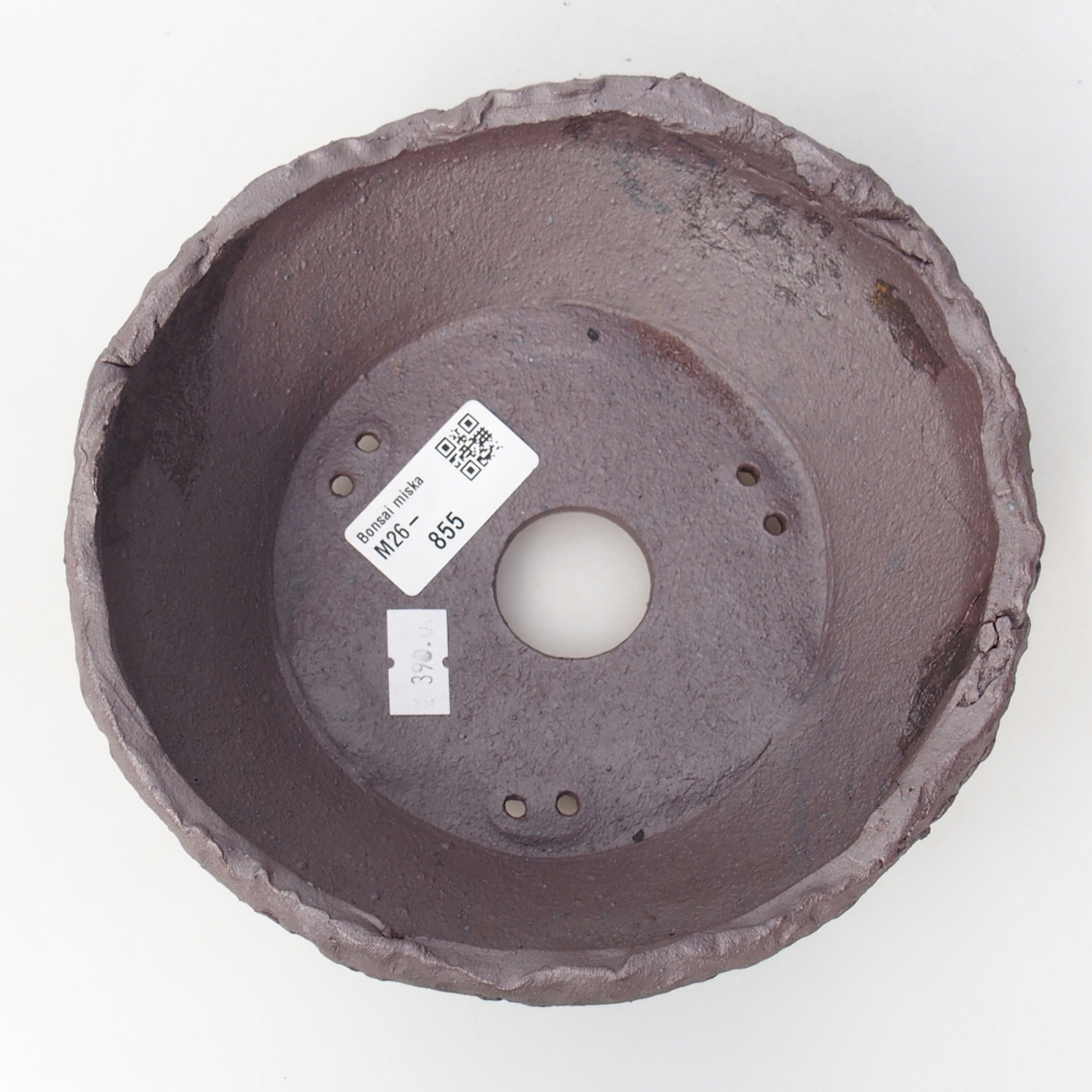 Keramická bonsai miska 18 x 17 x 6 cm, barva kovová