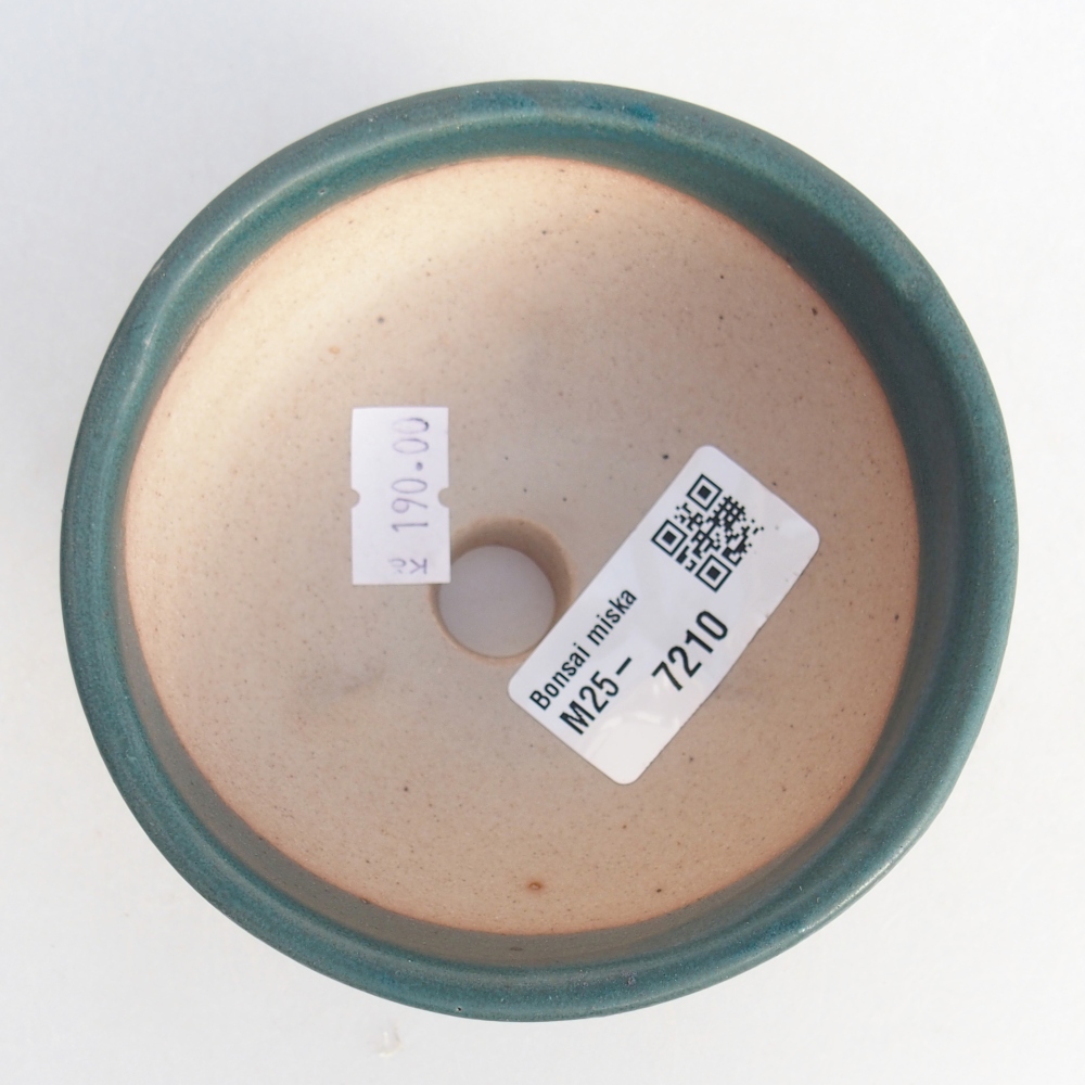 Keramická bonsai miska 10 x 10 x 5 cm, barva modrá