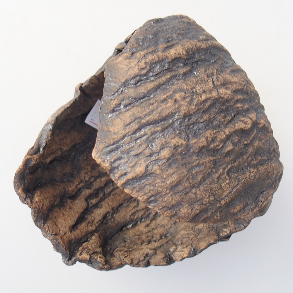 Keramická Skořápka 10 x 9 x 10 cm , barva hnědá