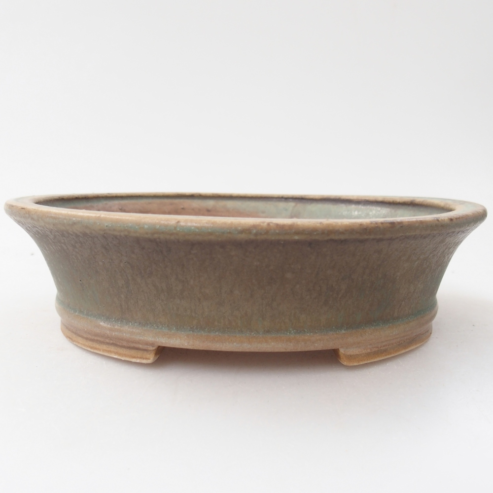 Keramická bonsai miska 17,5 x 16 x 4,5 cm, barva zalená