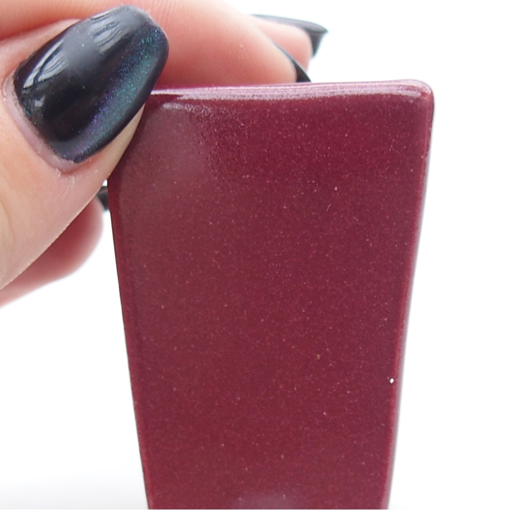 Mini bonsai miska 3,5 x 3,5 x 5 cm, barva vínová