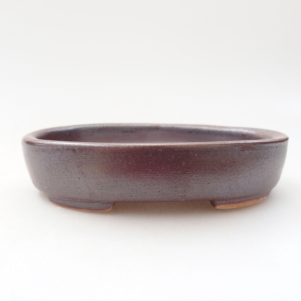 Keramická bonsai miska 11,5 x 9 x 2,5 cm, barva hnědá