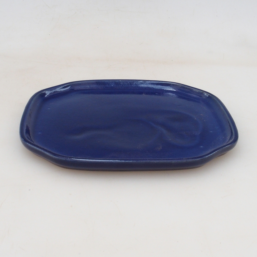 Keramická podmiska H32 - 13 x 11 x 1 cm - modrá