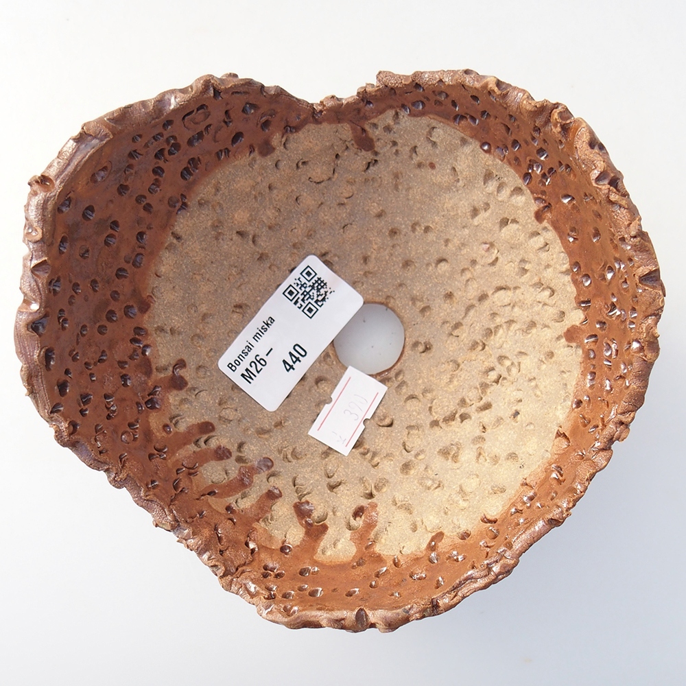 Keramická Skořápka 12,5 x 12,5 x 9 cm , barva hnědá