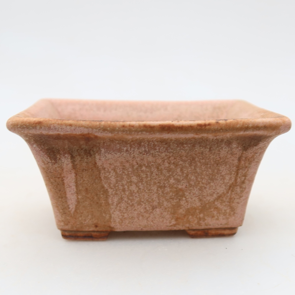 Keramická bonsai miska 8,5 x 6 x 4 cm, barva růžová